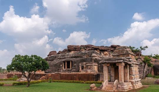 Ravanaphadi Rock Cut Shiva Temple, Aihole, Karnataka: A Marvel of Ancient Indian Architecture