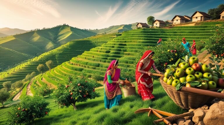 “Revitalizing Uttarakhand’s Hills: How Agriculture and Horticulture are Combating Migration”